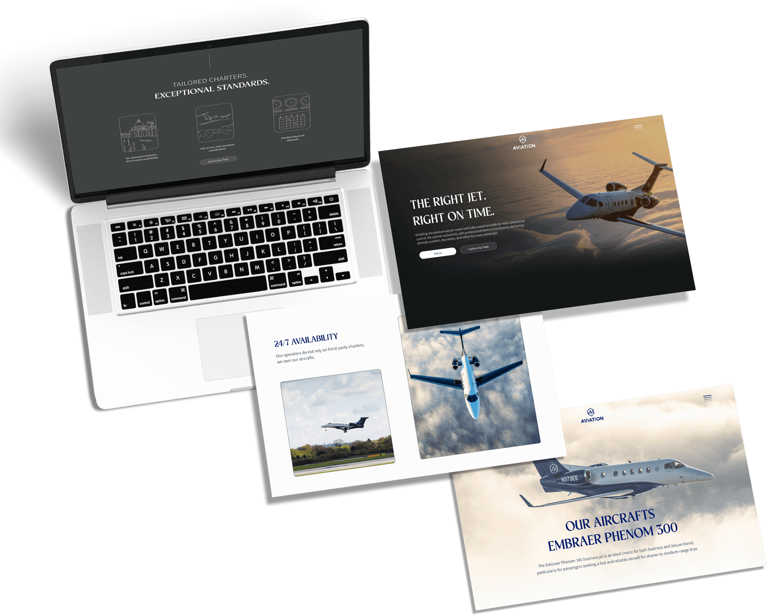 AK Aviation Website Illustration